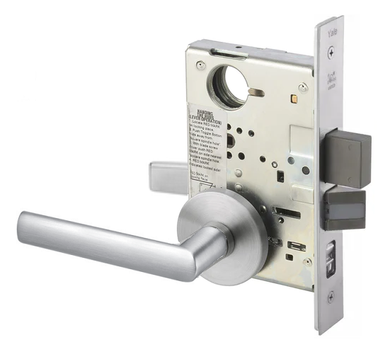 Yale VIR8807FL LC Entry Mortise Lever Lock, Less Cylinder
