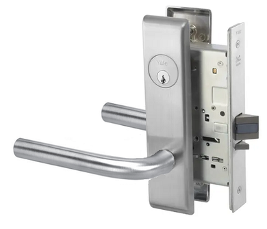 Yale PNCN8890FL Fail Safe Mortise Electrified Lever Lock, Pinehurst Style