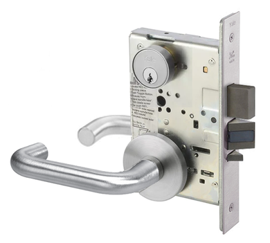 Accentra (Yale) CRR8896FL 626 Fail Safe Mortise Electrified Lever Lock, Carmel Style, Satin Chrome Finish