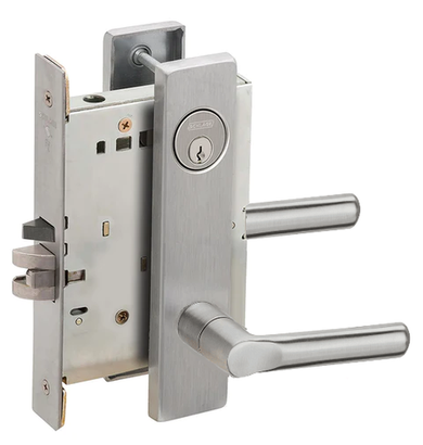 Schlage L9050P 18L Mortise Entrance/Office Lock w/ 18 Lever and L Escutcheon