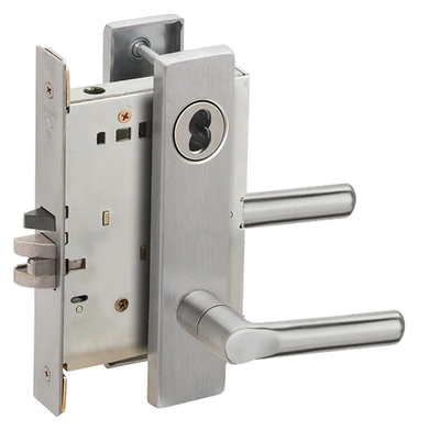Schlage L9050B 18L Mortise Entrance/Office Lock, Accepts Small Format IC Core (SFIC)
