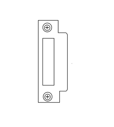 Yale 2816 626 8800 Series Lock Part, Flat Lip Stike