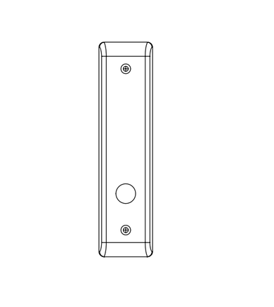 Yale CN87-201 626 Mortise Lock Inside Escutcheon Plate, Satin Chrome