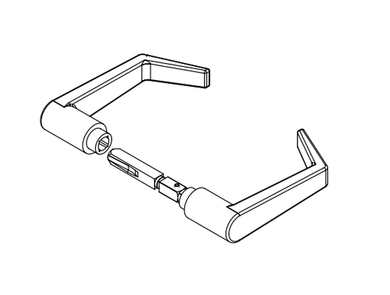 Accentra (Yale) AU904 X AU905 Mortise Lock Lever Handles, Pairs with Spindles