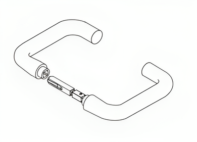 Yale CR904 X CR905 Mortise Lock Lever Handles, Pairs with Spindles