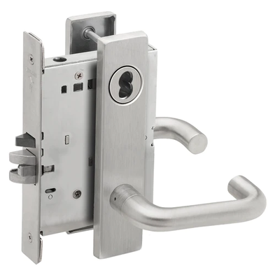 Schlage L9070J 03L Classroom Mortise Lock, Accepts Large Format IC Core (LFIC)