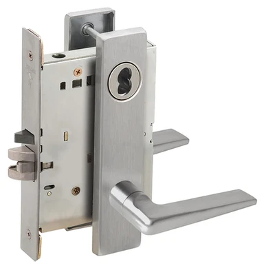 Schlage L9070J 05L Classroom Mortise Lock, Accepts Large Format IC Core (LFIC)