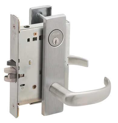 Schlage L9076P 17L Classroom Holdback Mortise Lock w/ 17 Lever and L Escutcheon
