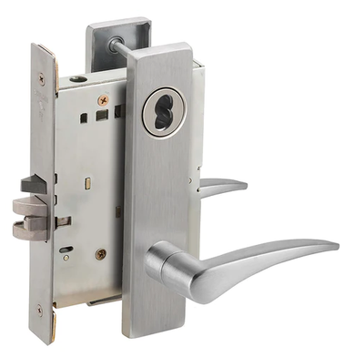 Schlage L9076J 12L Classroom Holdback Mortise Lock, Accepts Large Format IC Core (LFIC)