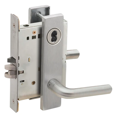 Schlage L9080J 02L Storeroom Mortise Lock, Accepts Large Format IC Core (LFIC)