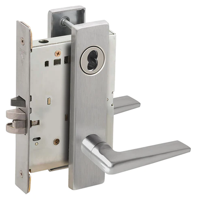 Schlage L9080J 05L Storeroom Mortise Lock, Accepts Large Format IC Core (LFIC)