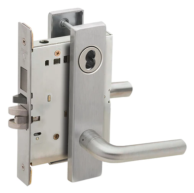 Schlage L9453J 02L Entrance Mortise Lock, Accepts Large Format IC Core (LFIC)