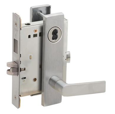 Schlage L9466B 01L Store/Utility Room w/ Deadbolt Mortise Lock, Accepts SFIC Core