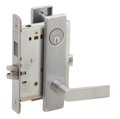 Schlage L9473P 01L Dormitory/bedroom w/ Deadbolt Mortise Lock