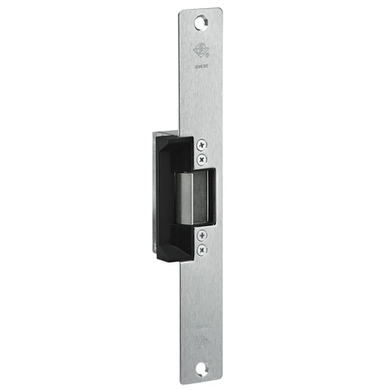 Adams Rite 7111 Electric Strike, 1-7/16" x 10-1/4" Flat Faceplate w/ Radius Corners for Aluminum, Hollow Metal or Wood Jamb