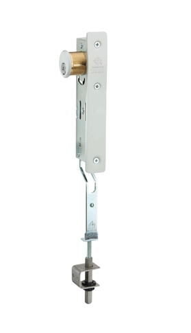 Adams Rite 1871 Cylinder-Operated Flushbolt w/ Radius Faceplate