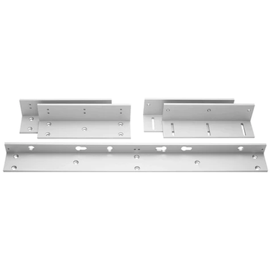 Alarm Controls AM3375 Z Brackets for 600 Series Double Magnetic Locks, Aluminum Finish