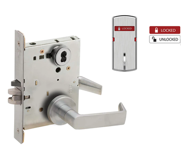 Schlage L9050J 06A L283-711 Entrance/Office Mortise Lock w/ Interior Locked/Unlocked Indicator