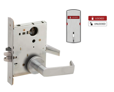 Schlage L9050L 06A L283-711 Entrance/Office Mortise Lock w/ Interior Locked/Unlocked Indicator