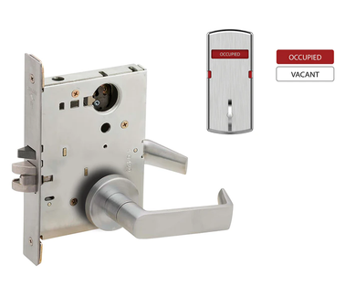 Schlage L9050L 06A L283-712 Entrance/Office Mortise Lock w/ Interior Vacant/Occupied Indicator