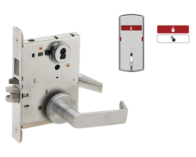 Schlage L9480J 06A IS-SYM Storeroom Mortise Lock w/ Interior Symbols Only Indicator