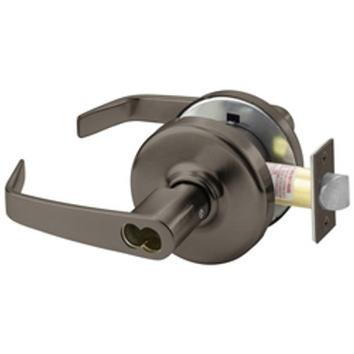 Corbin Russwin CL3132 NZD 613E M08 Grade 1 Institutional/Utility Cylindrical Lever Lock Accepts Small Format IC Core (SFIC) Dark Oxidized Bronze Finish