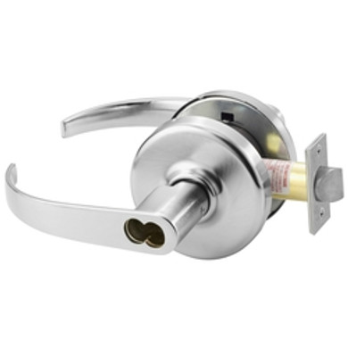 Corbin Russwin CL3132 PZD 626 M08 Grade 1 Institutional/Utility Cylindrical Lever Lock Accepts Small Format IC Core (SFIC) Satin Chrome Finish