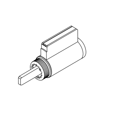 Falcon A23161-06 6-pin Key in Lever Cylinder for RU/T Series (381 inside)
