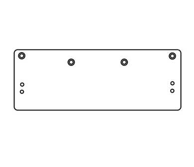 Norton 8158 Drop Plate, Exposed Back/Narrow Top Rail for 8000 Series