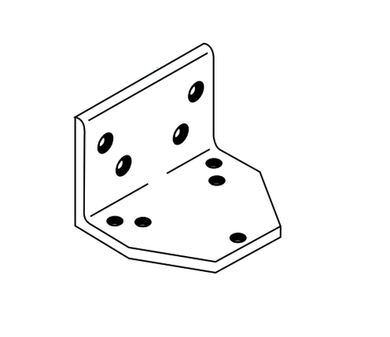 Norton 2019L Angle Bracket, Flush Rabbeted Transom for 1600, 7500, 8000, 78-B/F Series