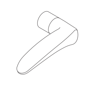 Von Duprin 050012 360/992 RMV 994/996 L-DT/L-NL Trim Lever, 12 Style, RHR