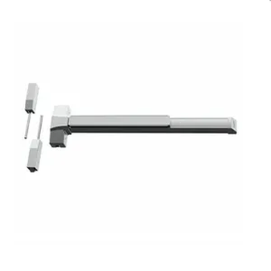 Hager 4501 SVR F 36X84 US32D 36" Fire Rated Surface Vertical Rod Exit Bar, Exit Only, Satin Stainless Steel Finish
