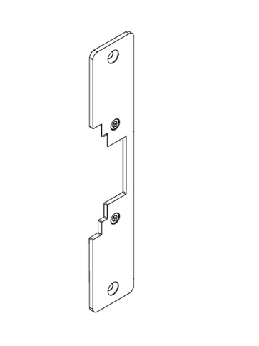 Locknetics CCFP Faceplate Kit, 6-7/8" x 1-1/4" Radius Corner for CS Series
