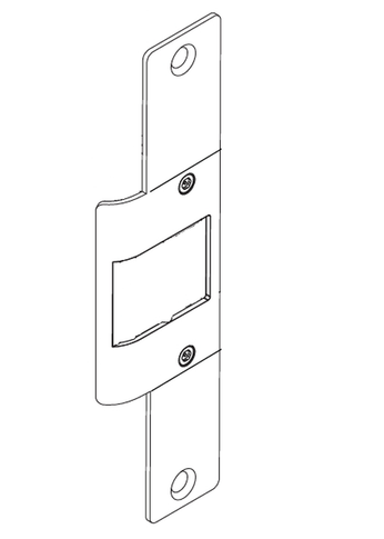 Locknetics NCWFP-KIT Faceplate Kit, 4-15/16" x 1-7/16" Radius Corner for NC Series