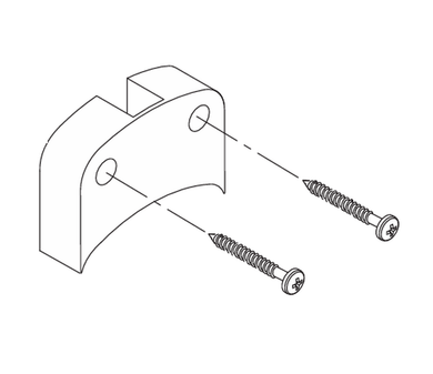 Schlage Electronics 46929246 AD Series Interior Wireless Cover Spacer for Surface Vertical Rod Devices