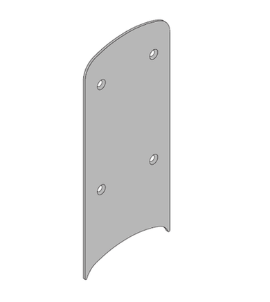 Schlage Electronics 23760317 626 AD/CO Series Decorative Plate w/ Fasteners, 6" X 3.5" X .075"