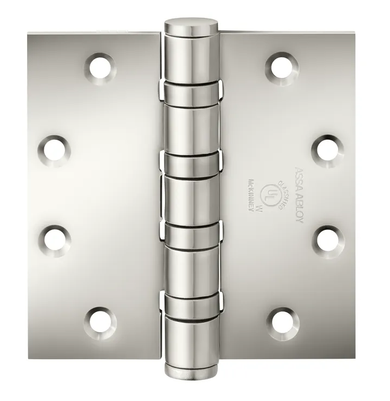 Mckinney T4A3386 5X4-1/2 Five Knuckle Full Mortise Hinge, Heavy Weight, 5" x 4-1/2"
