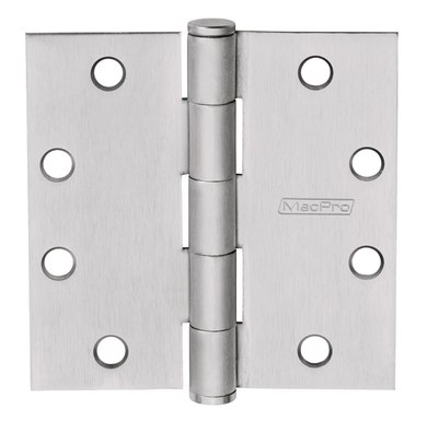 Mckinney MP79 4-1/2X4-1/2 MacPRO Five Knuckle Full Mortise Hinge, Standard Weight, Plain Bearing