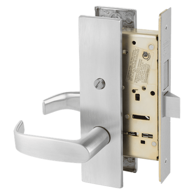 Sargent 8266 LE1L 26D Privacy Bath/Bedroom Mortise Lock, Satin Chrome Finish