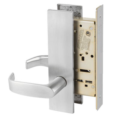 Sargent 8296 LE1L 26D Double Trim Dummy Mortise Lock, Satin Chrome Finish