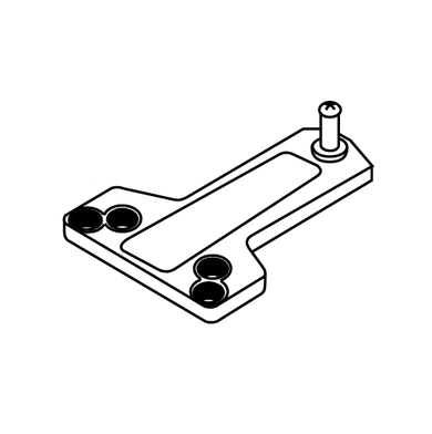 Accentra (Yale) 289A Soffit Plate, Non-Hold Open For 3301, 3501, 51 Series