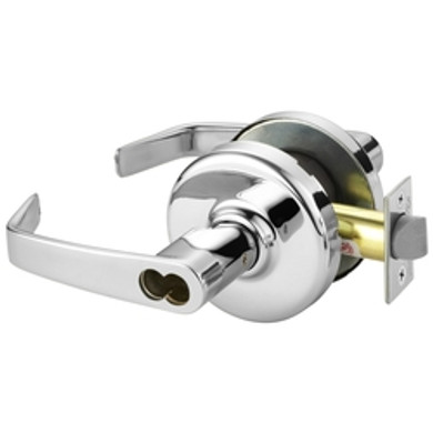Corbin Russwin CL3152 NZD 625 CL6 Grade 1 Classroom Intruder Vandal Resistance Cylindrical Lever Lock Accepts large Format IC Core (LFIC) Bright Chrome  Finish