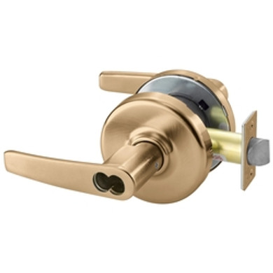 Corbin Russwin CL3155 AZD 612 CL6 Grade 1 Classroom Cylindrical Lever Lock, Accepts Large Format IC Core (LFIC), Satin Brass Finish