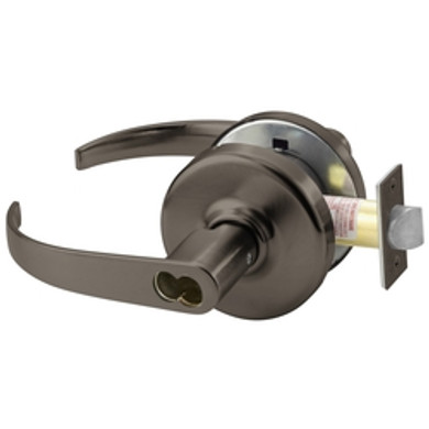 Corbin Russwin CL3155 PZD 613 CL6 Grade 1 Classroom Cylindrical Lever Lock, Accepts Large Format IC Core (LFIC), Oil Rubbed Bronze Finish