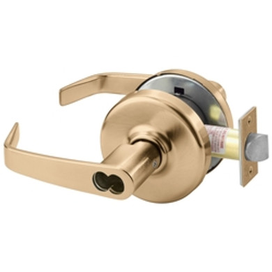 Corbin Russwin CL3157 NZD 612 CL6 Grade 1 Storeroom Cylindrical Lever Lock, Accepts Large Format IC Core (LFIC), Satin Bronze Finish