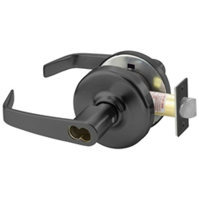 Corbin Russwin CL3161 NZD 722 CL6 Grade 1 Entry Or Office Cylindrical Lever Lock, Accepts Large Format IC Core (LFIC), Black Oxidized Bronze, Oil Rubbed Finish