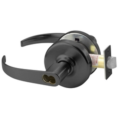 Corbin Russwin CL3161 PZD 722 CL6 Grade 1 Entry Or Office Cylindrical Lever Lock, Accepts Large Format IC Core (LFIC), Black Oxidized Bronze, Oil Rubbed Finish