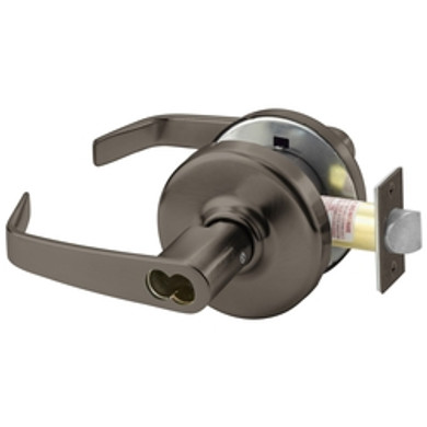 Corbin Russwin CL3172 NZD 613E CL6 Grade 1 Apartment, Exit or Public Toilet Cylindrical Lever Lock, Accepts Large Format IC Core (LFIC), Dark Oxidized Bronze Finish