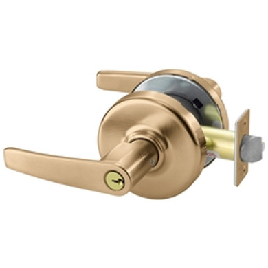 Corbin Russwin CL3157 AZD 612 LC Grade 1 Storeroom Conventional Less Cylinder, Cylindrical Lever Lock, Satin Bronze Finish