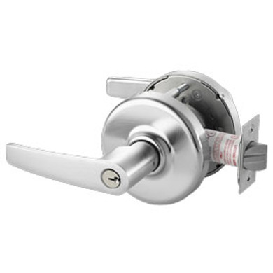 Corbin Russwin CL3357 AZD 626 D214 Storeroom or Closet Lock, For doors 2"- 2-1/4" Thick, Satin Chrome Finish